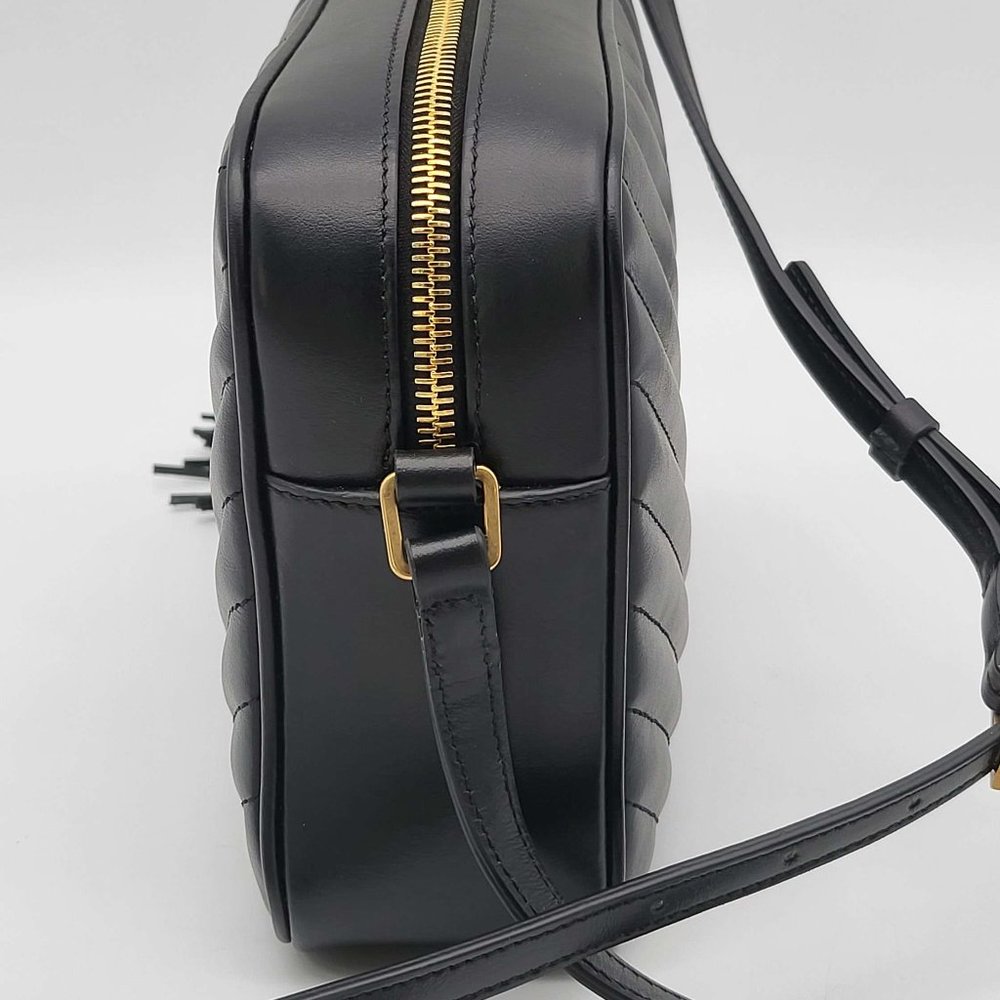 100% Authentic Yves Saint Laurent Lou Matelasse Leather Camera Crossbody Bag - Picture 5 of 13